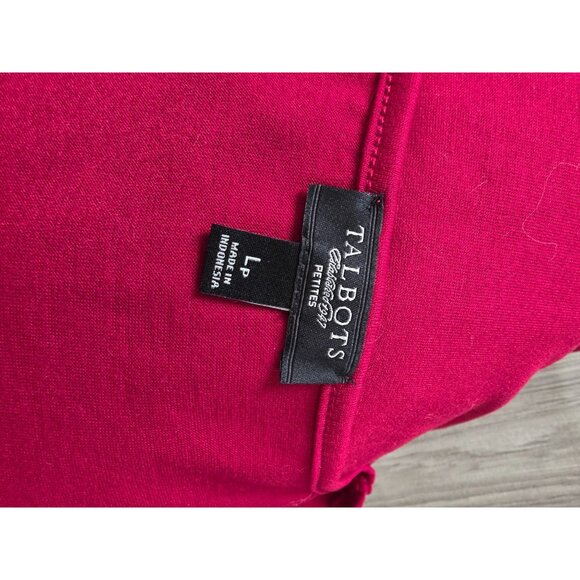 Talbots Womens Petites Tiered Cascading Ruffle Tank Top LP Red - Picture 4 of 7